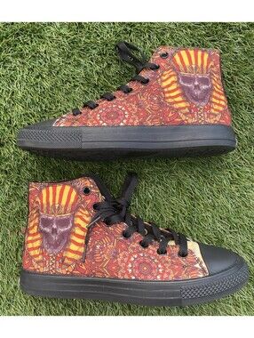 RAAD Shoes High Top Sneakers Men's Size 7M /8.5W Sculls Egyptian King